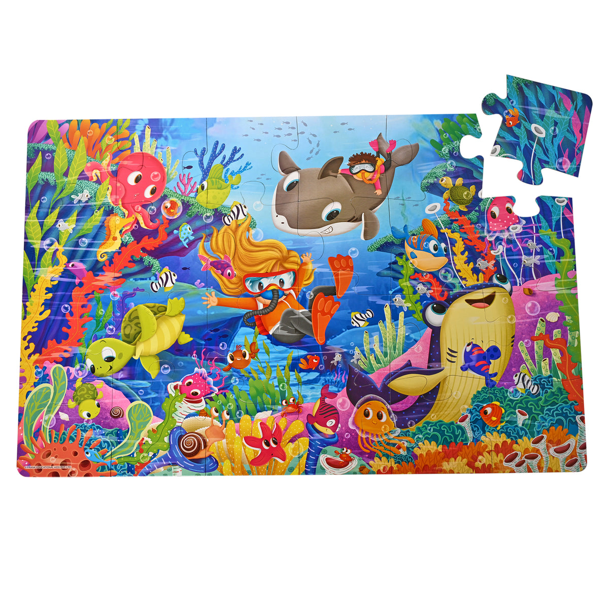 Underwater Adventure 24 Pieces Giant Floor Puzzle