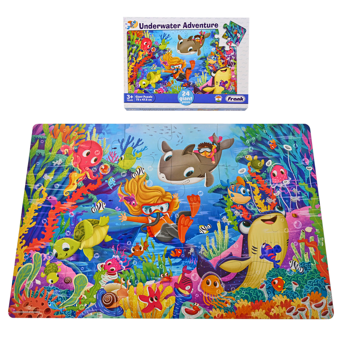 Underwater Adventure 24 Pieces Giant Floor Puzzle
