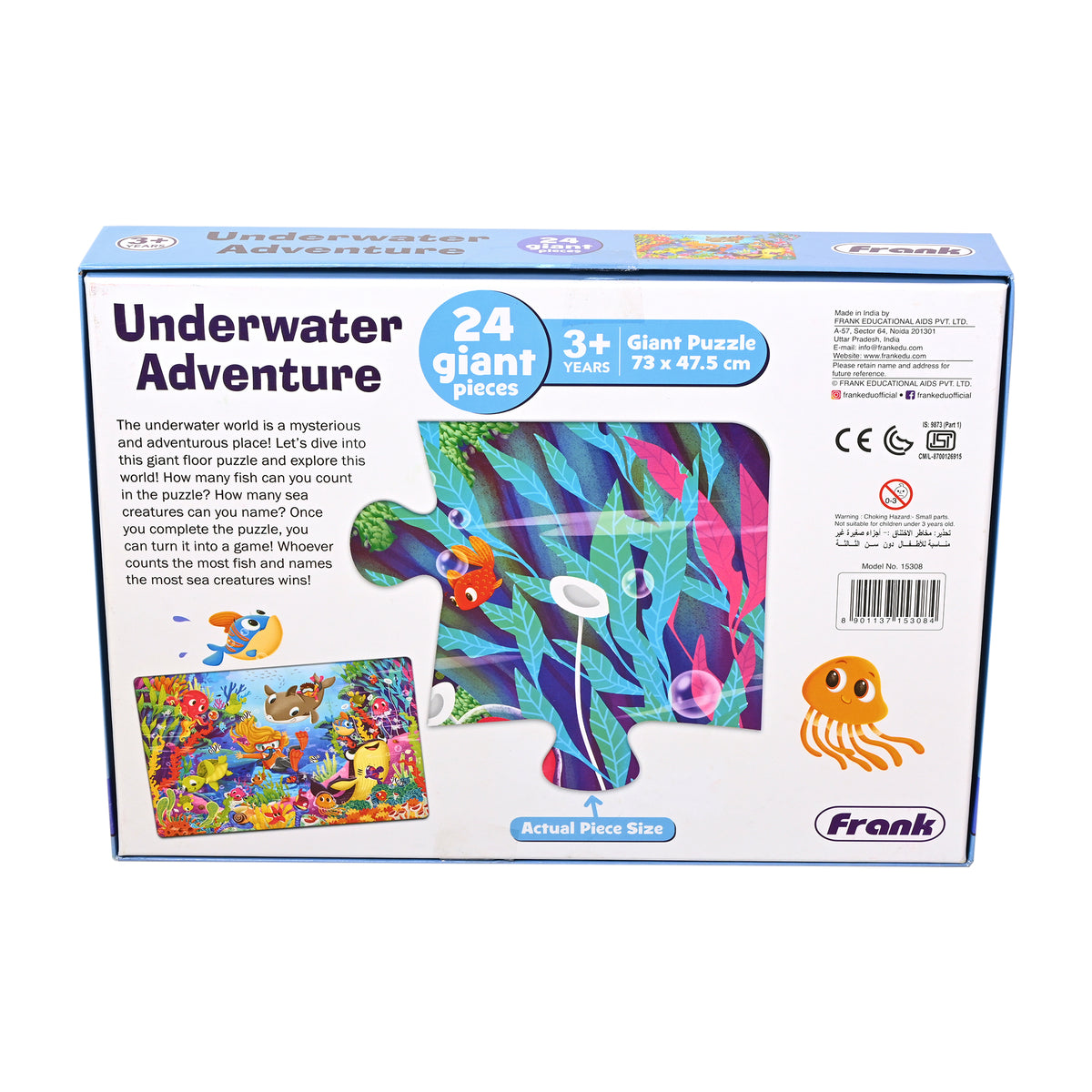 Underwater Adventure 24 Pieces Giant Floor Puzzle