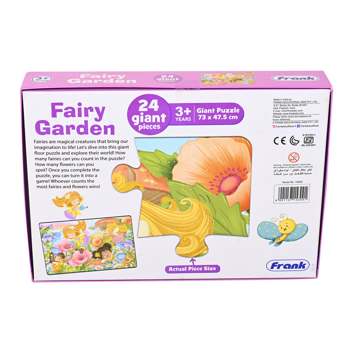 Fairy Garden 24 Pieces Giant Floor Puzzle