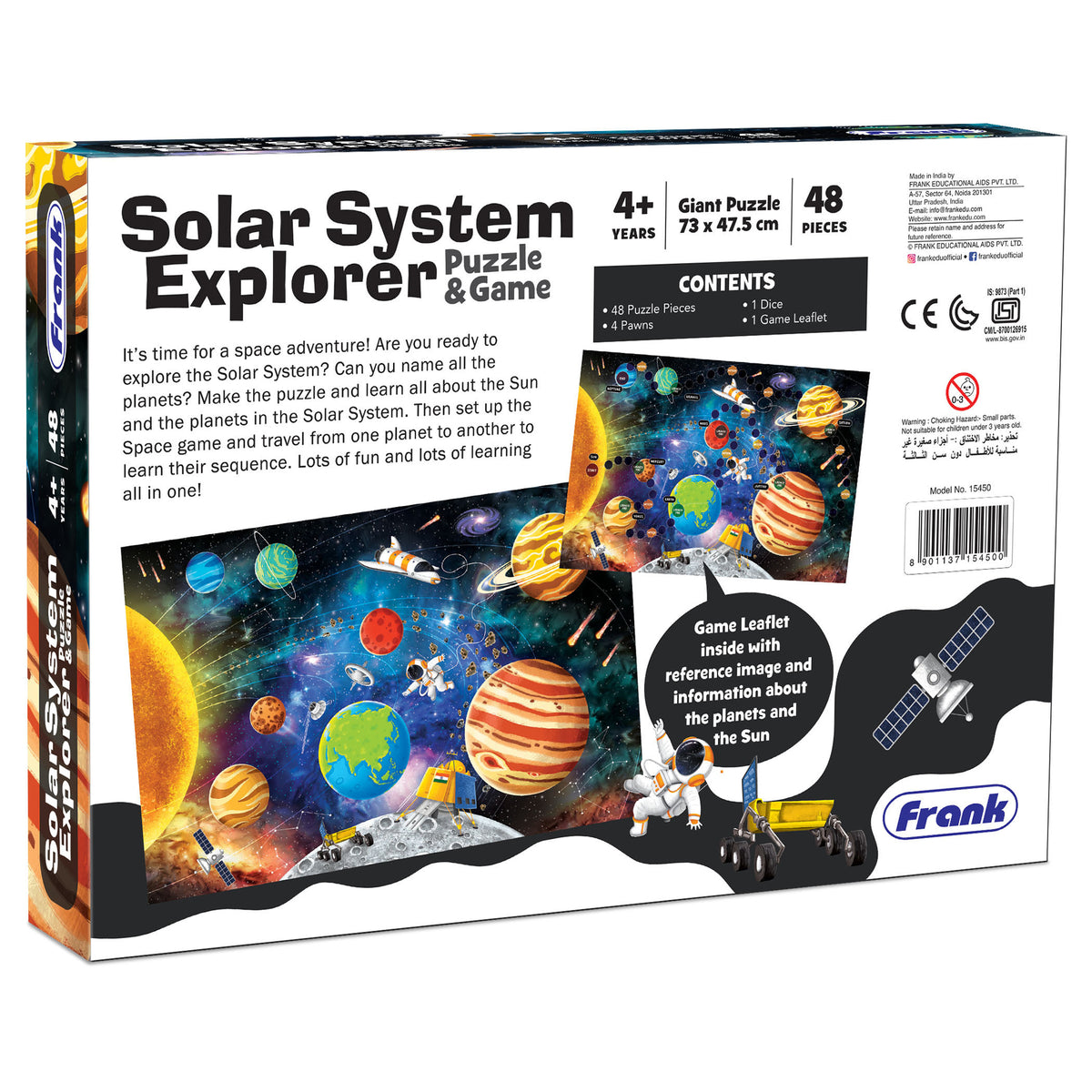 Solar System Explorer Giant Floor Puzzle & Game