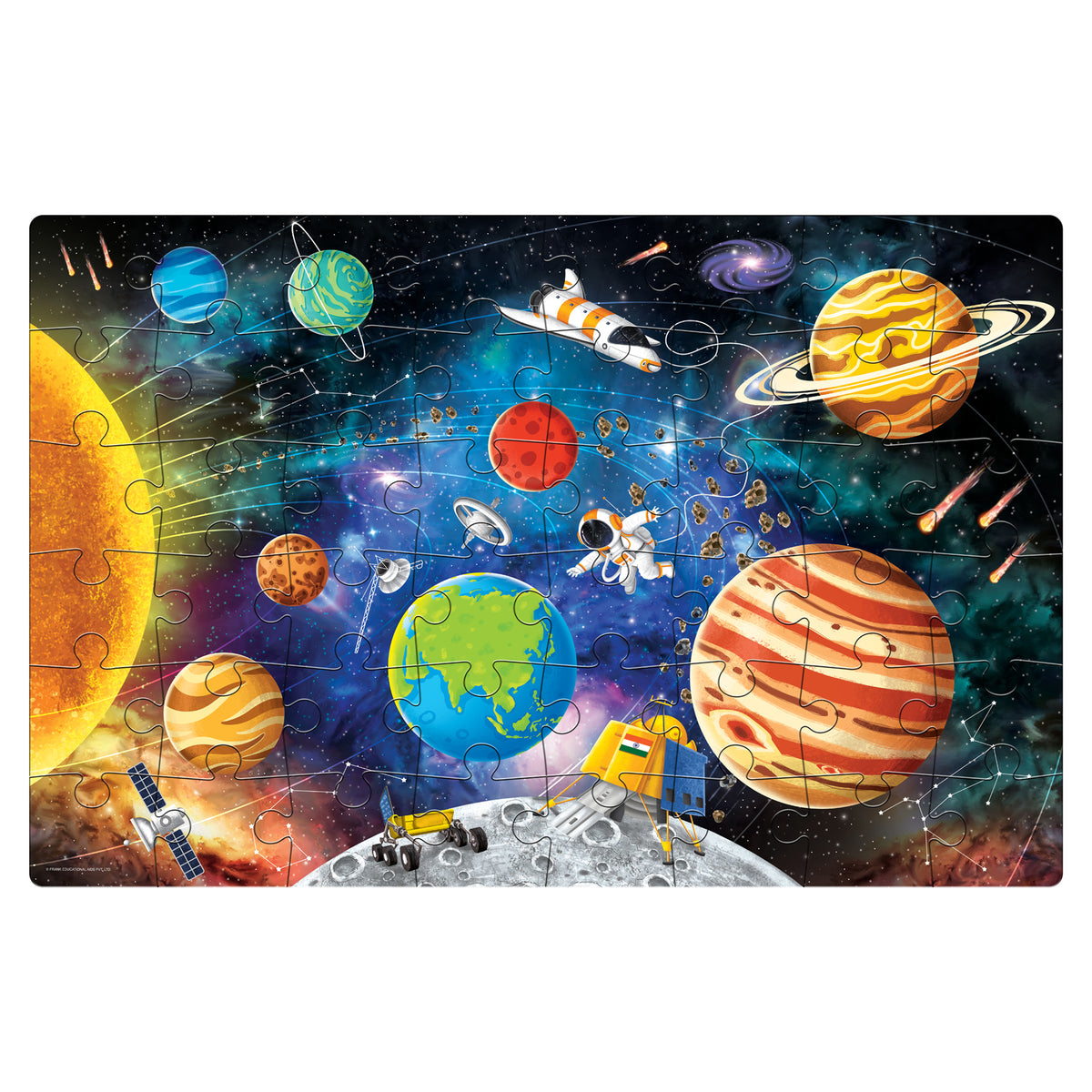 Solar System Explorer Giant Floor Puzzle & Game