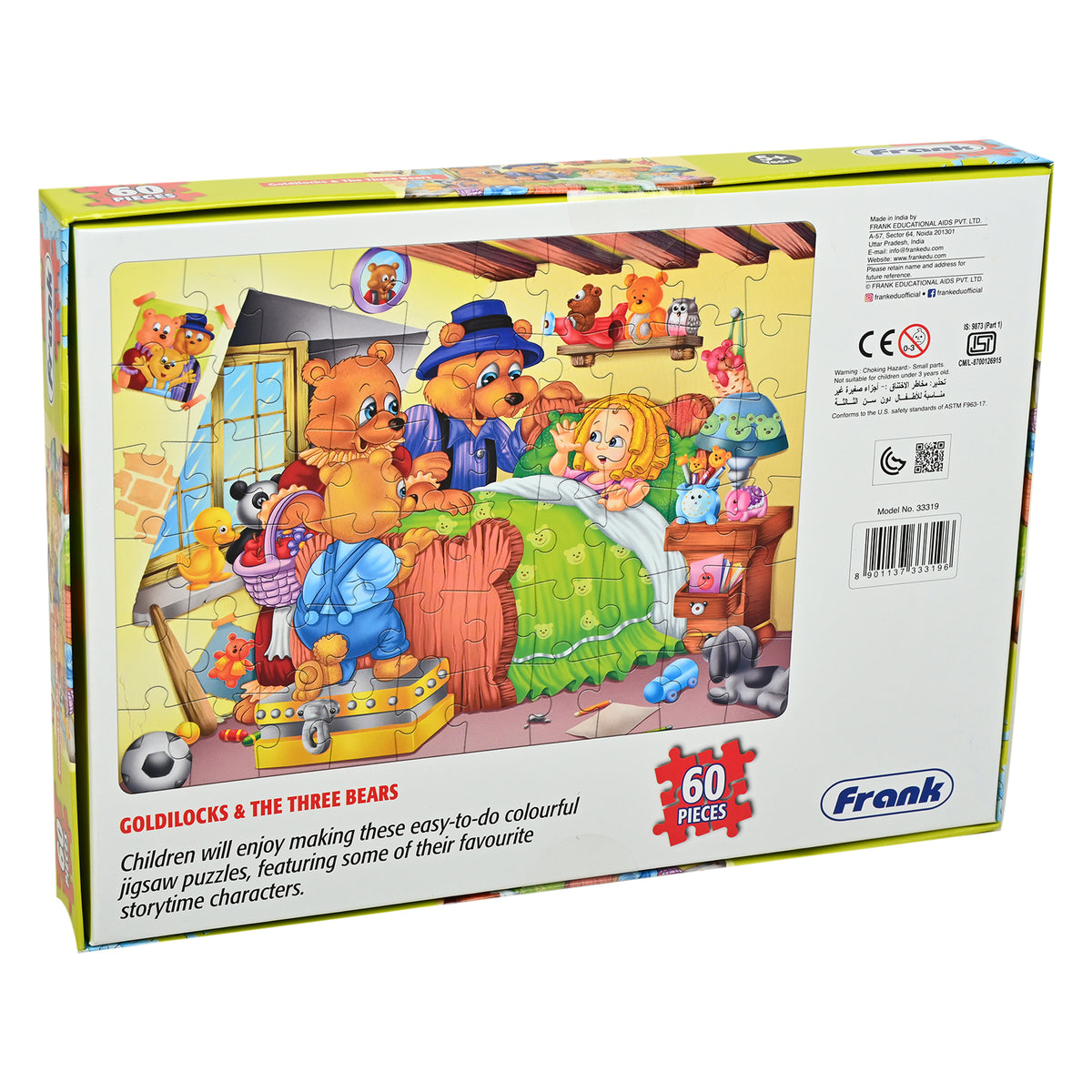 Goldilocks & The Three Bears 60 Pieces Puzzle