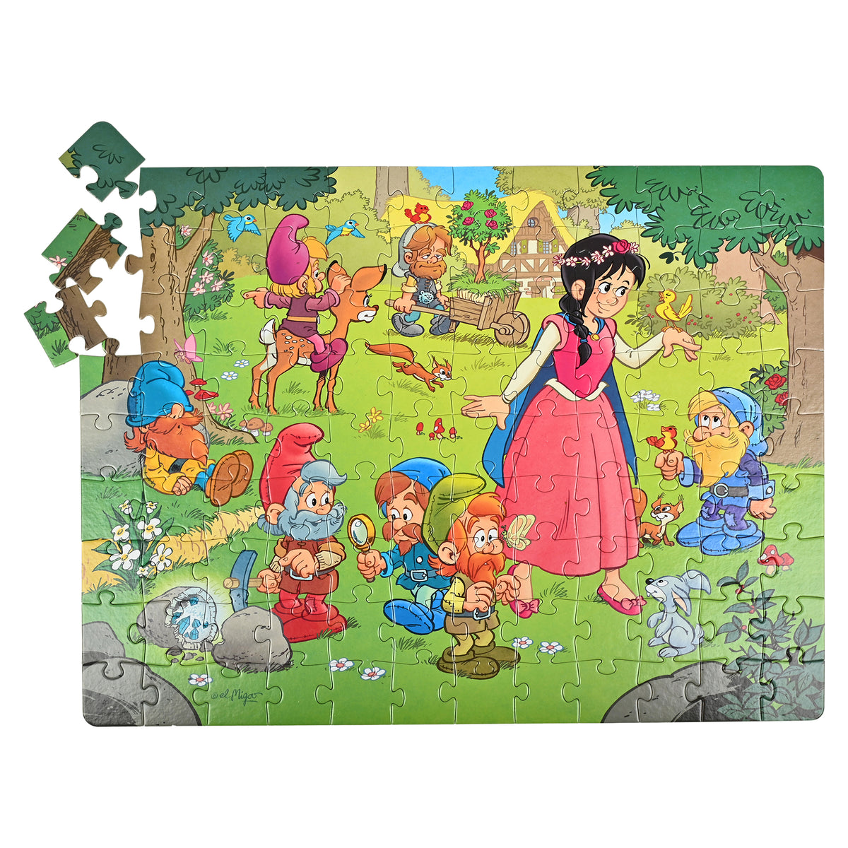 Snow White & The Seven Dwarfs 108 Pieces Puzzle
