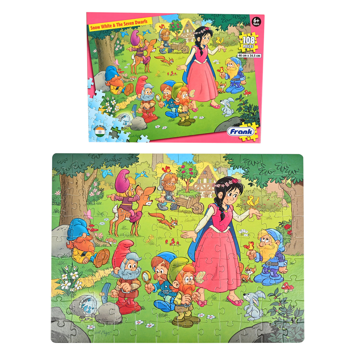 Snow White & The Seven Dwarfs 108 Pieces Puzzle