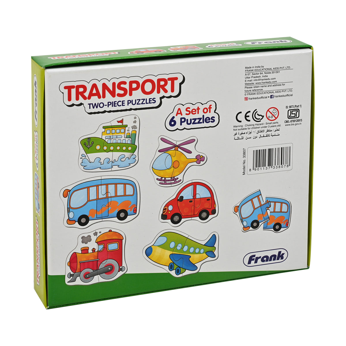 Transport Two-Piece Puzzles