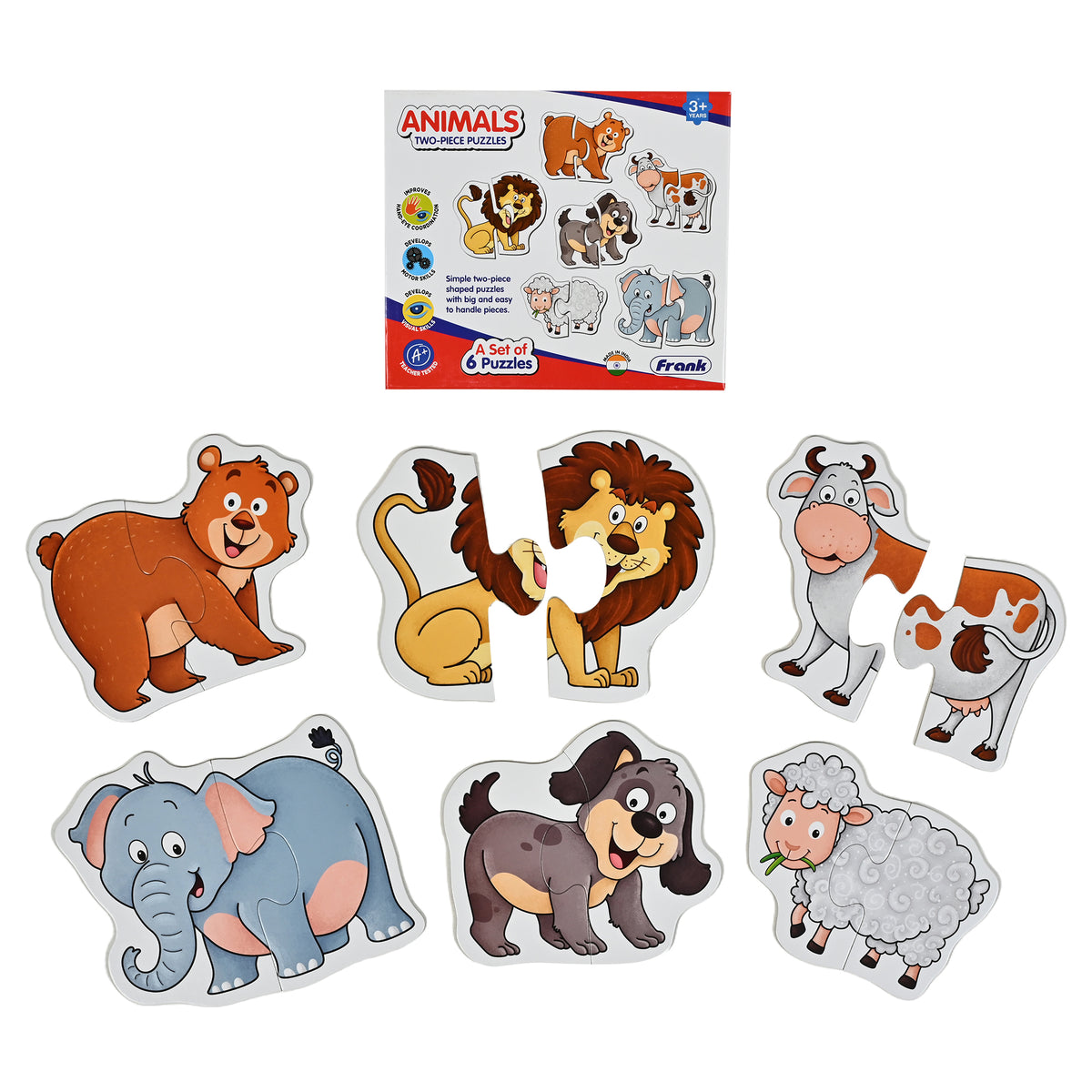 Animals Two-Piece Puzzles