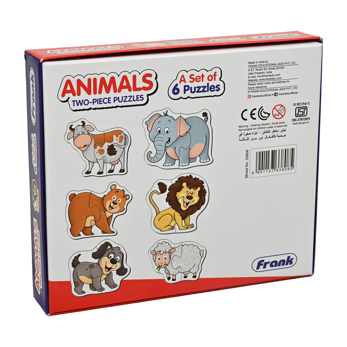 Animals Two-Piece Puzzles