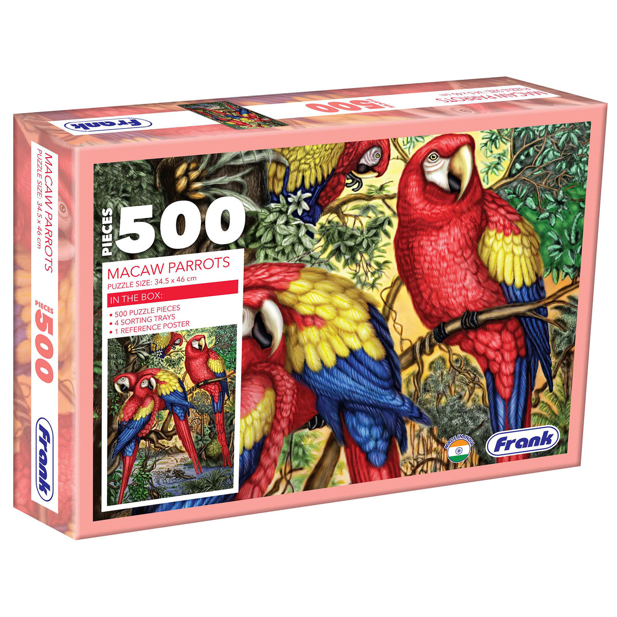 Macaw Parrots 500 Pieces Puzzle