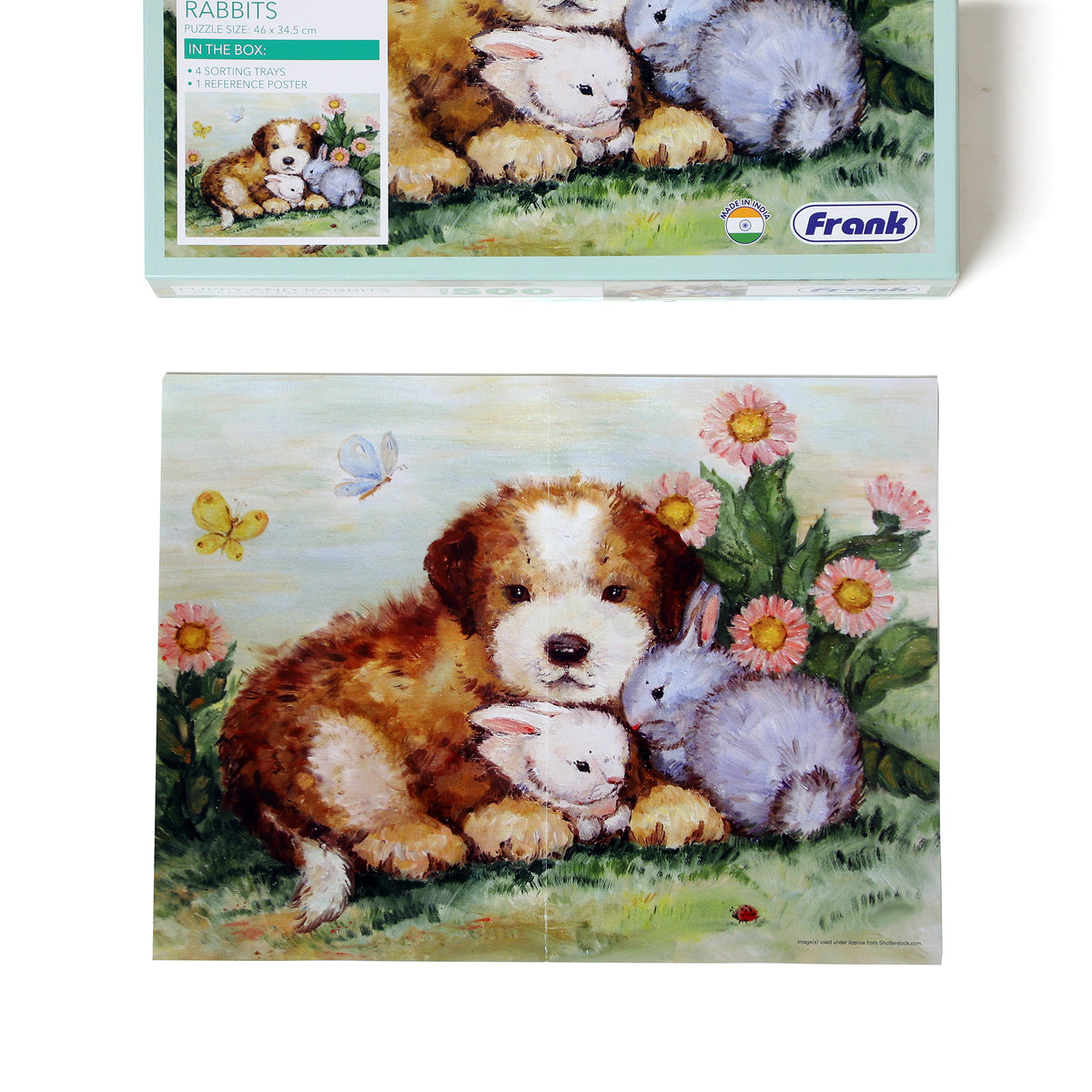 Puppy and Rabbits 500 Pieces Puzzle