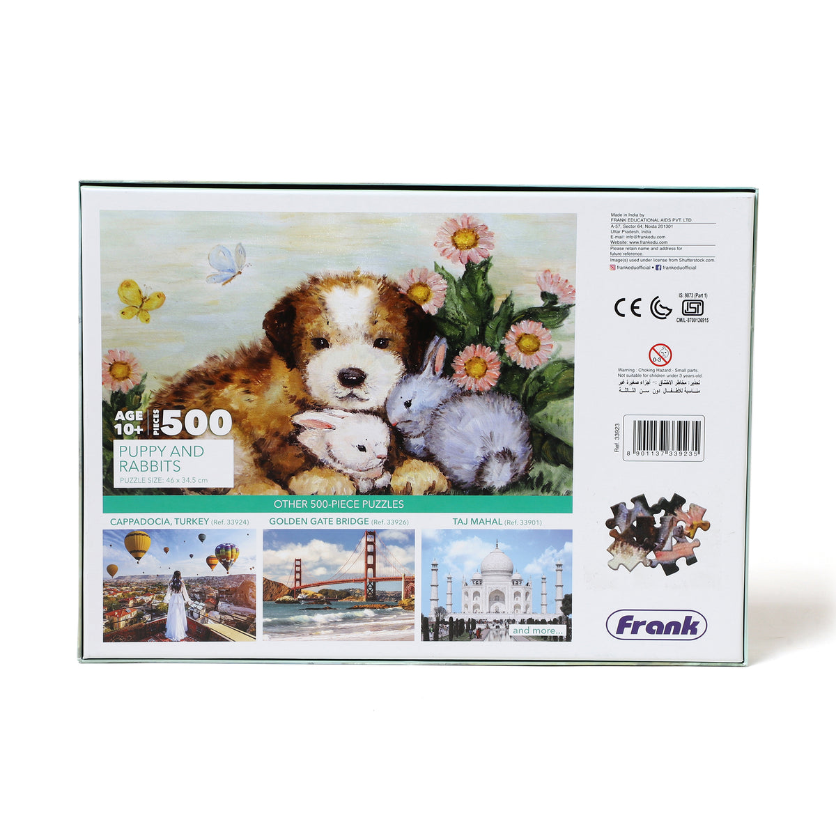 Puppy and Rabbits 500 Pieces Puzzle