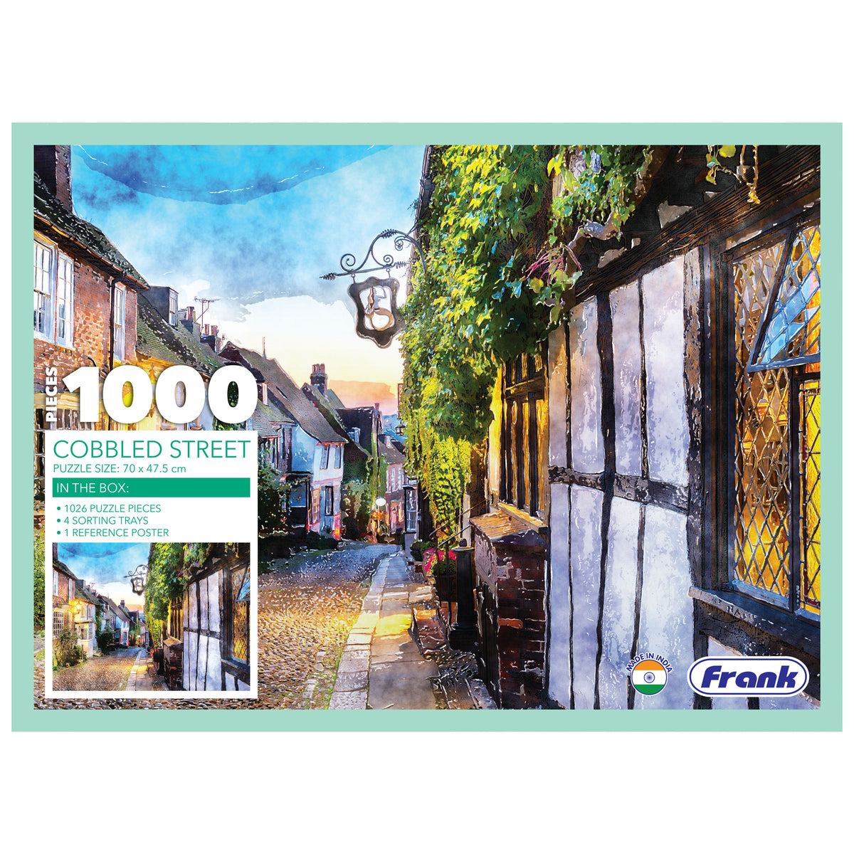 Cobbled Street 1000 Pieces Puzzle