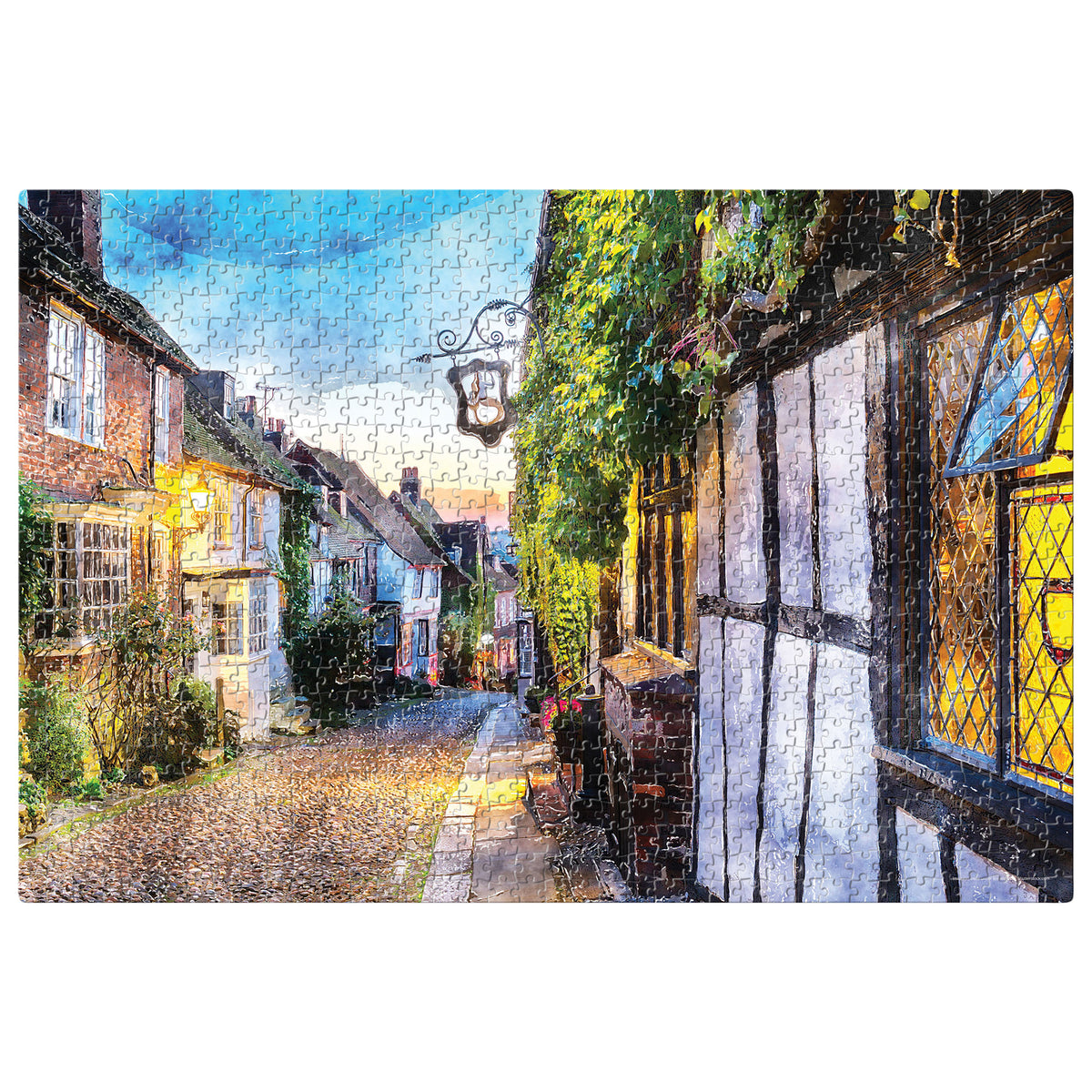 Cobbled Street 1000 Pieces Puzzle