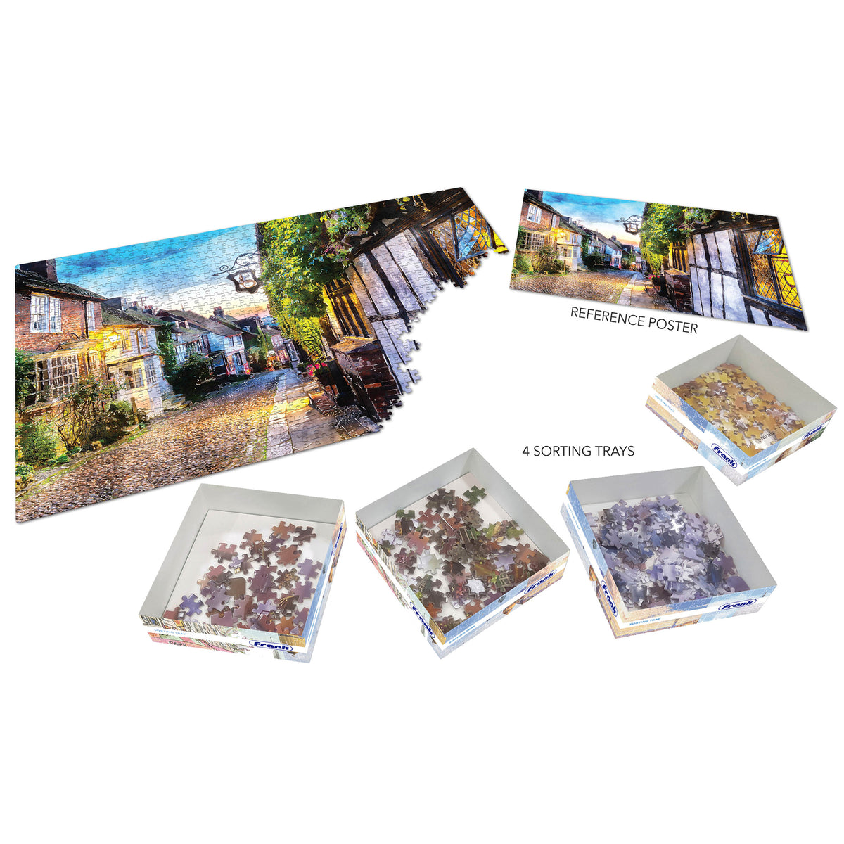 Cobbled Street 1000 Pieces Puzzle