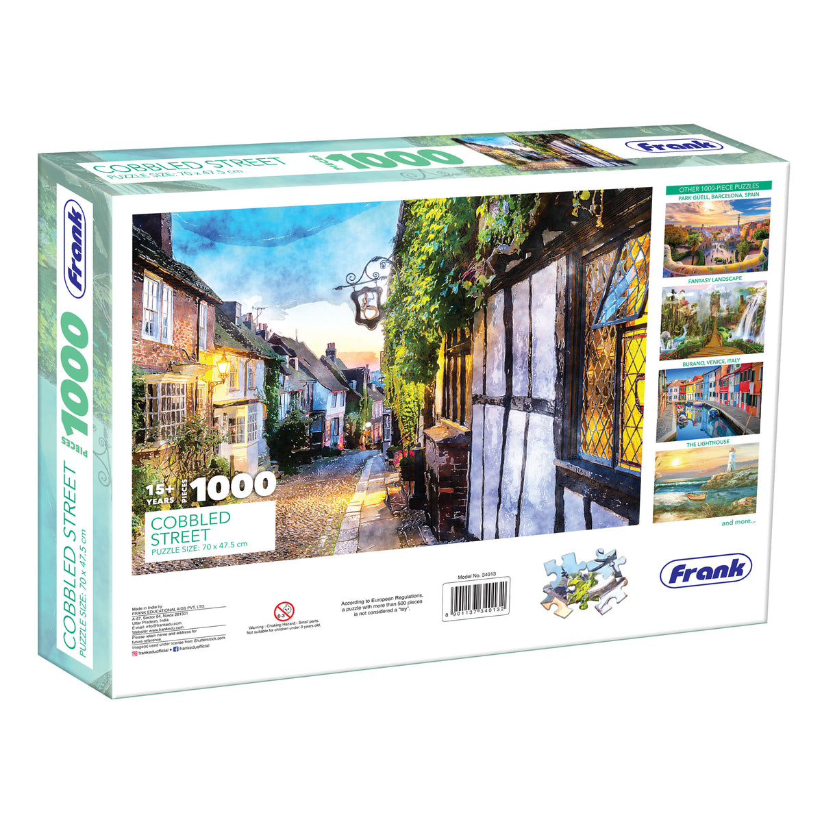 Cobbled Street 1000 Pieces Puzzle