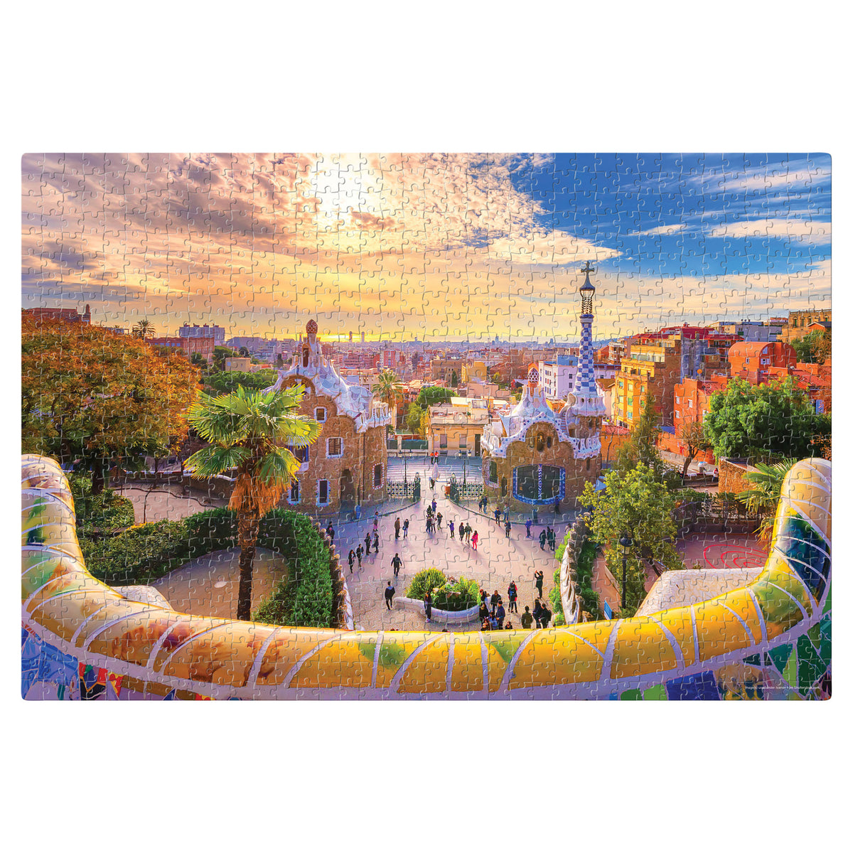 Park Guell, Barcelona, Spain 1000 Pieces Puzzle