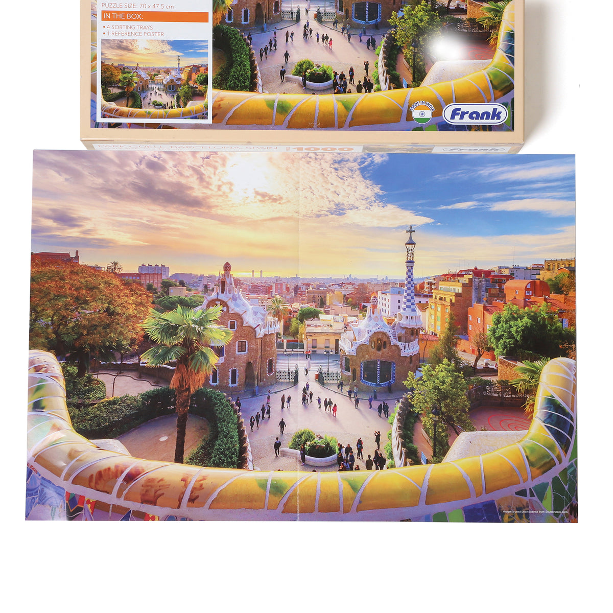 Park Guell, Barcelona, Spain 1000 Pieces Puzzle