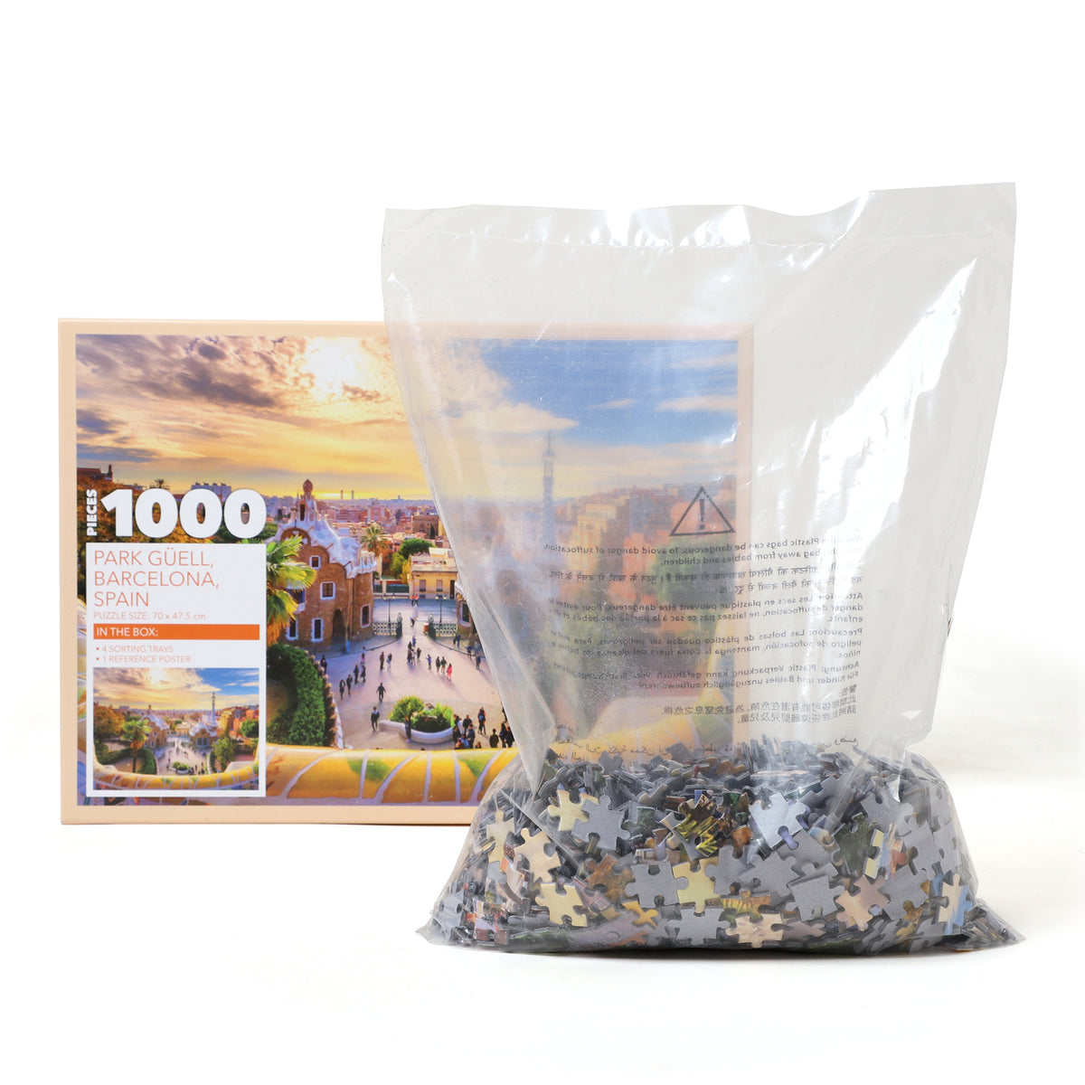 Park Guell, Barcelona, Spain 1000 Pieces Puzzle