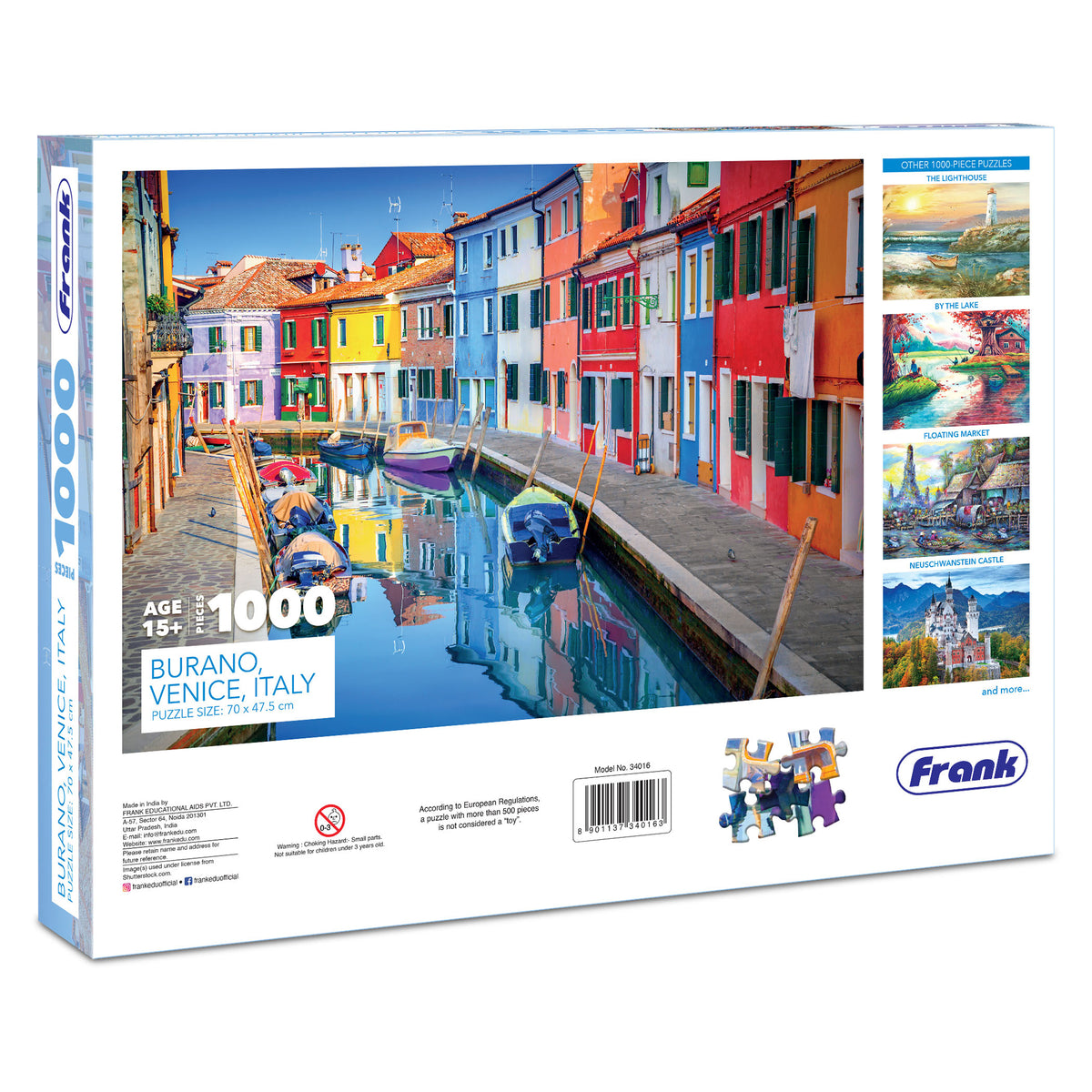 Burano, Venice, Italy 1000 Pieces Puzzle