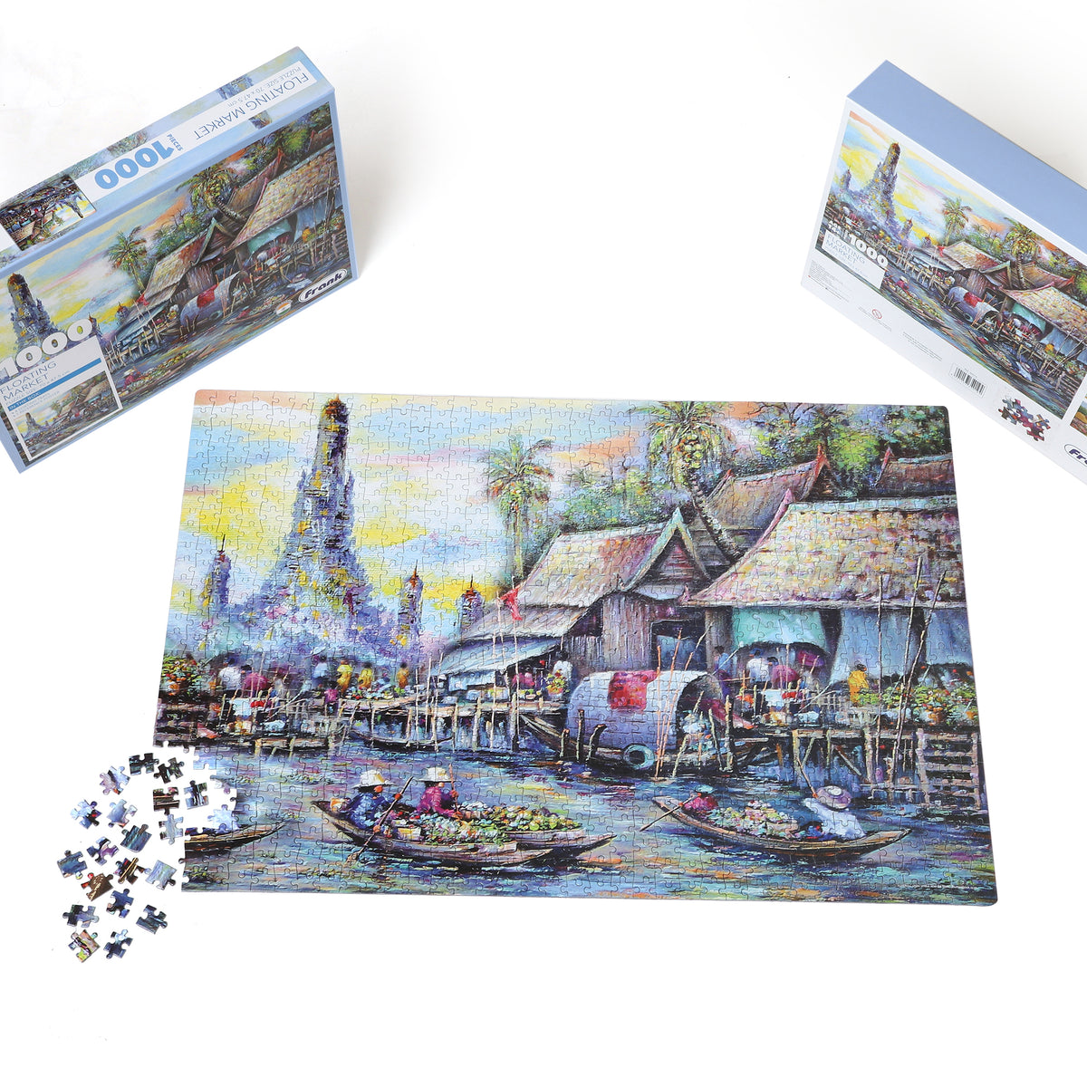 Floating Market 1000 Pieces Puzzle