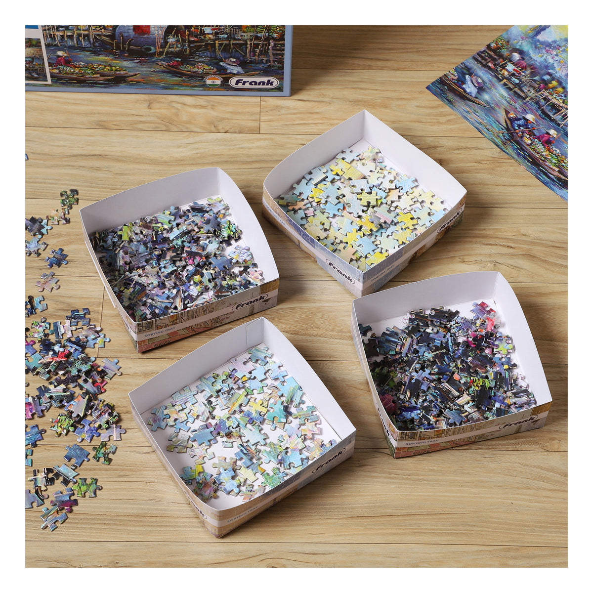 Floating Market 1000 Pieces Puzzle