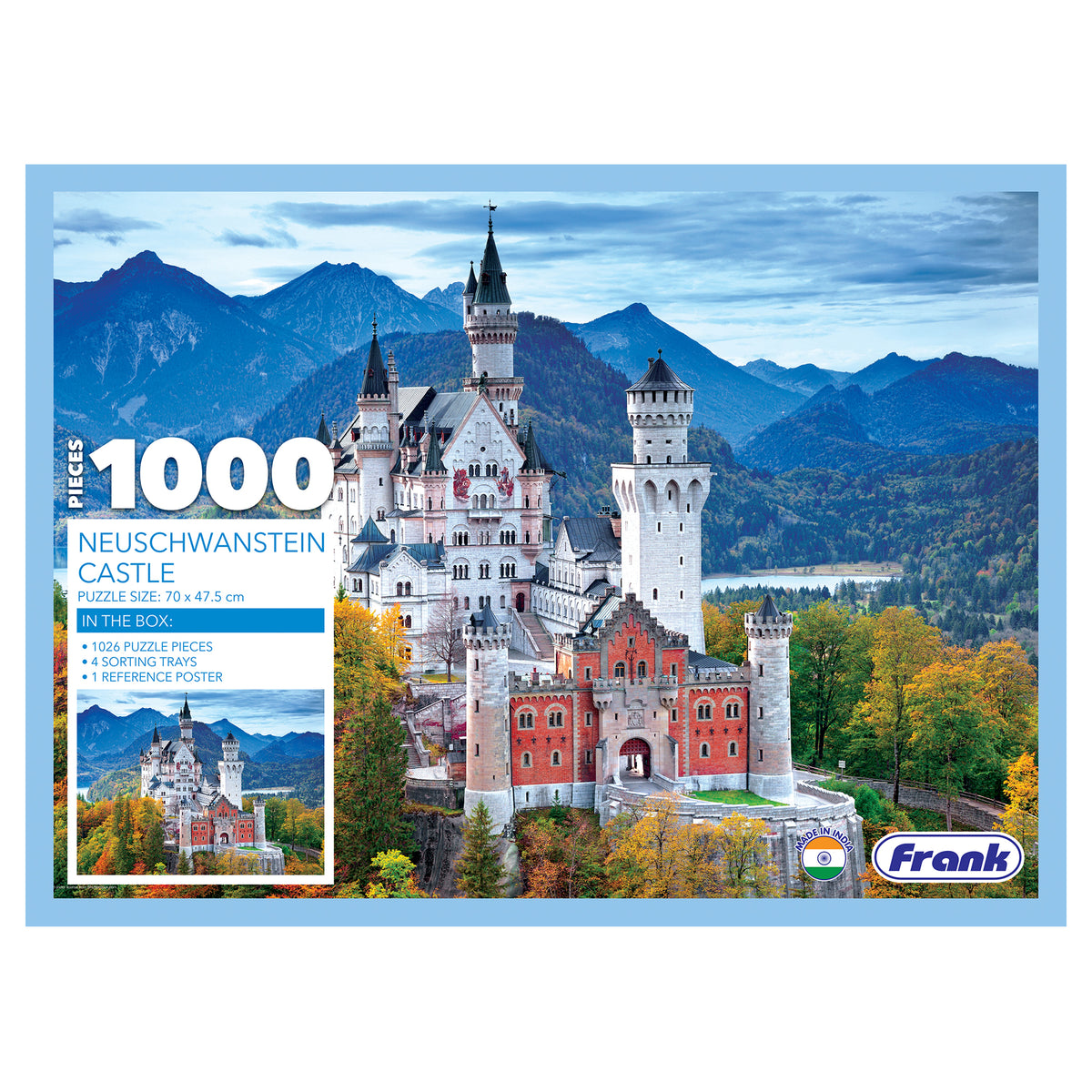 Neuschwanstein Castle 1000 Pieces Puzzle
