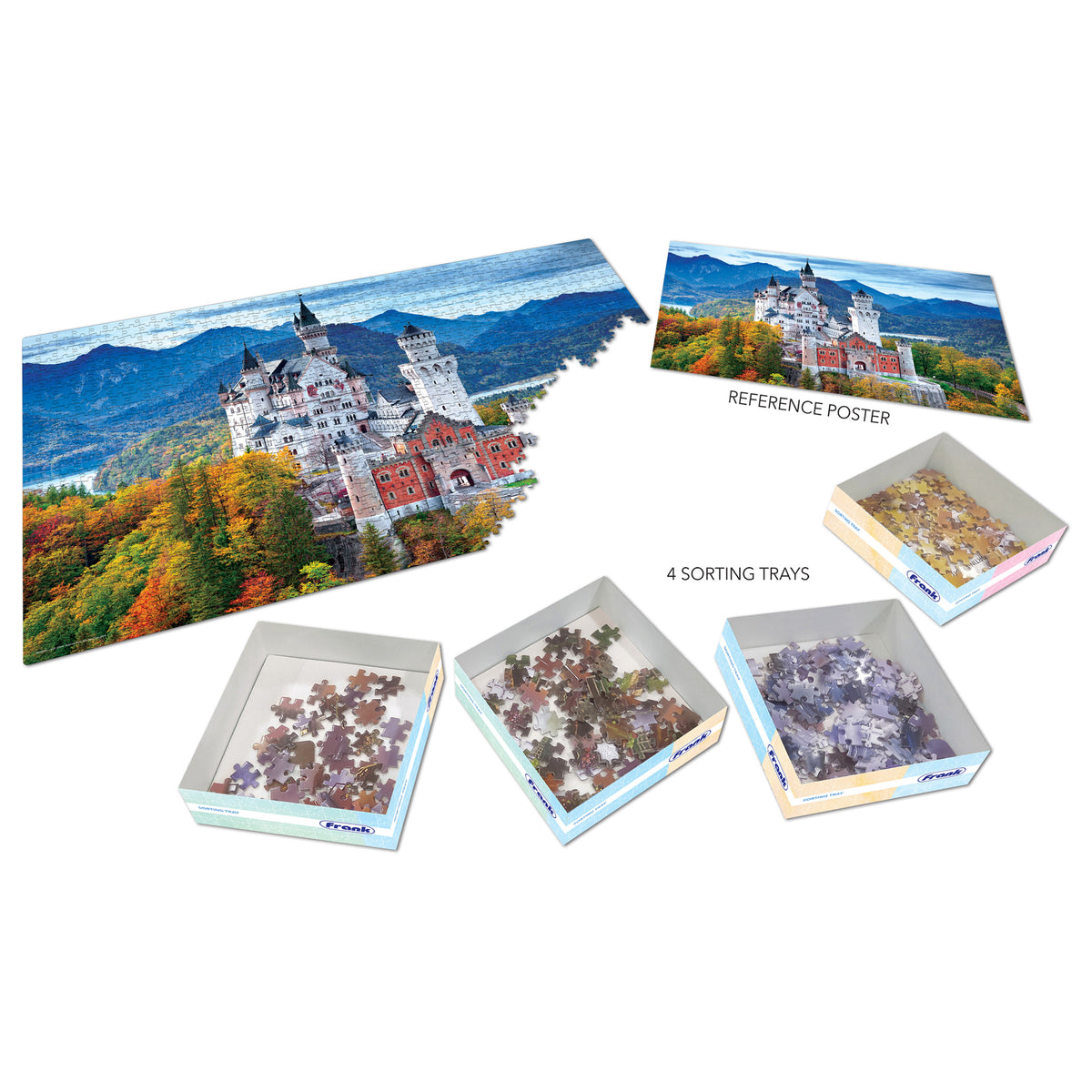 Neuschwanstein Castle 1000 Pieces Puzzle