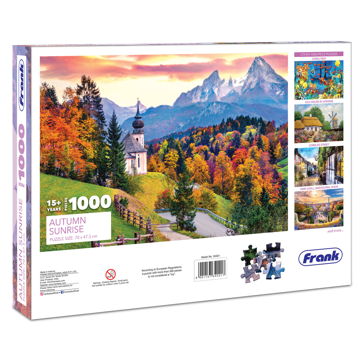 Autumn Sunrise 1000 Pieces Puzzle
