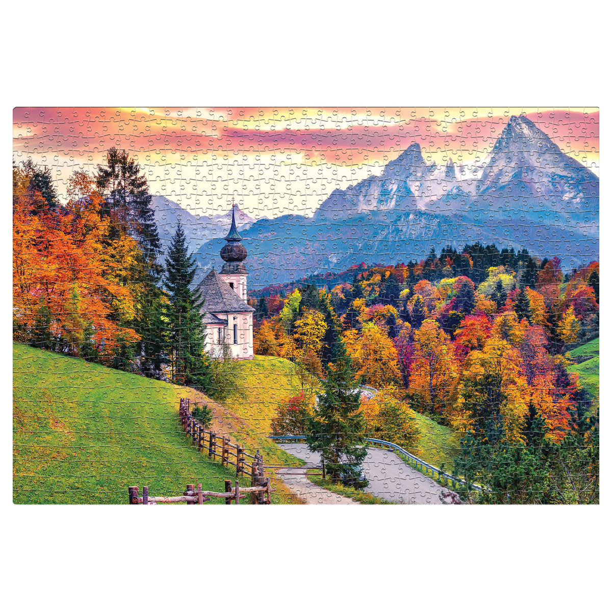 Autumn Sunrise 1000 Pieces Puzzle