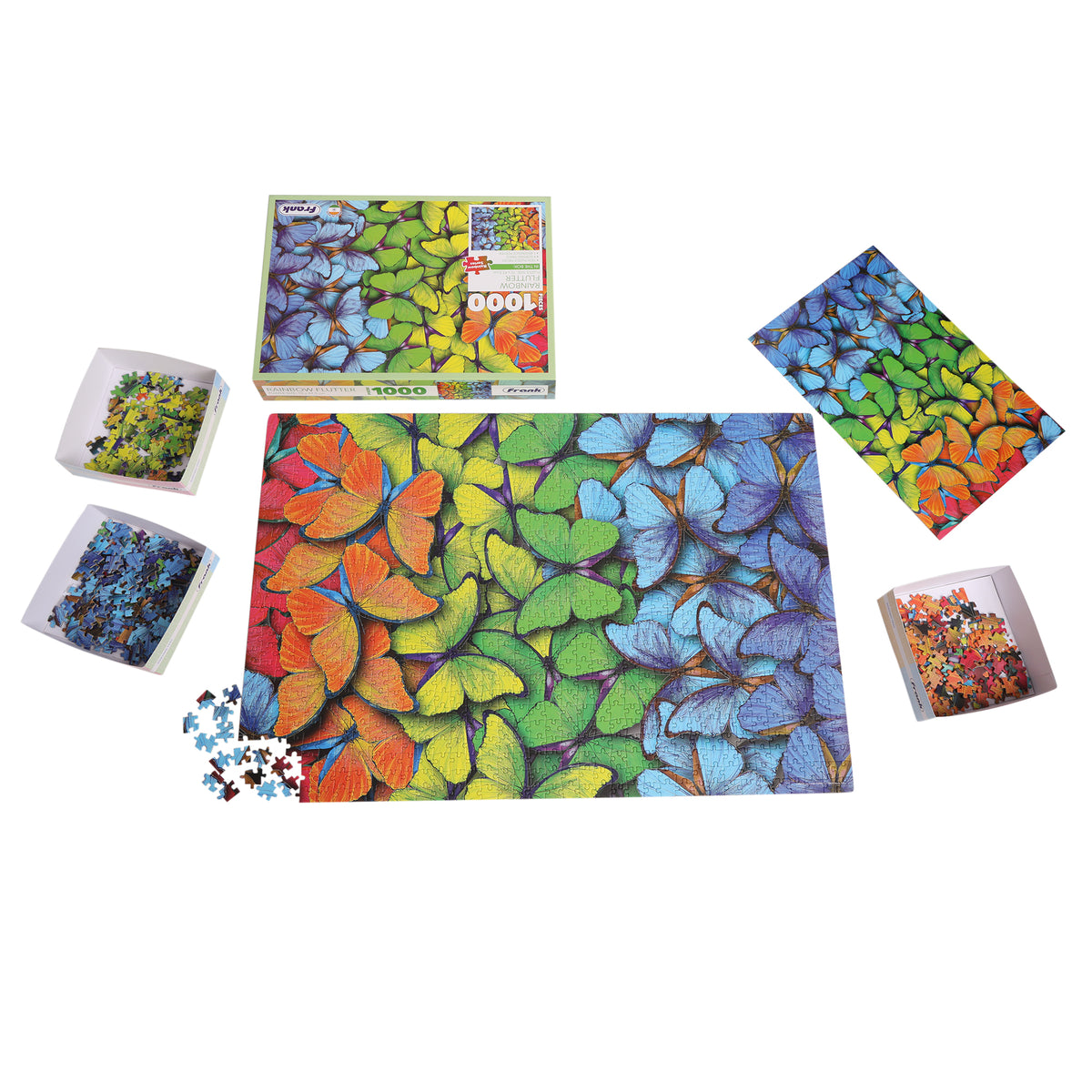 Rainbow Flutter 1000 Pieces Puzzle
