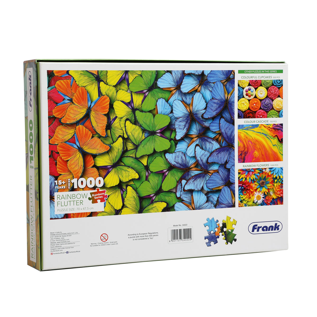 Rainbow Flutter 1000 Pieces Puzzle