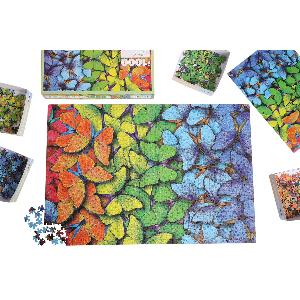 Rainbow Flutter 1000 Pieces Puzzle