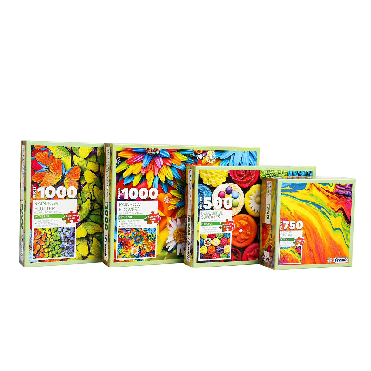 Rainbow Flowers 1000 Pieces Puzzle