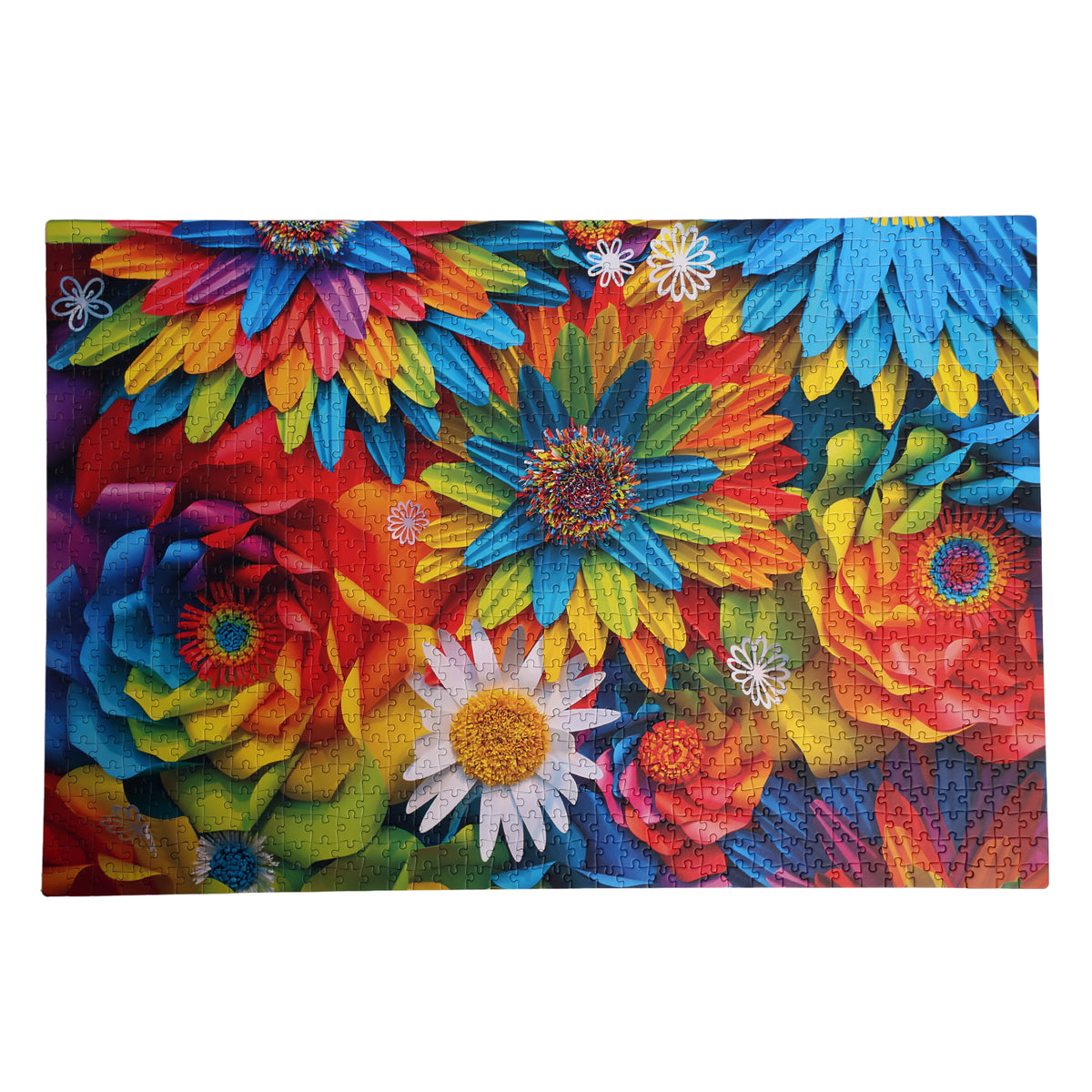 Rainbow Flowers 1000 Pieces Puzzle
