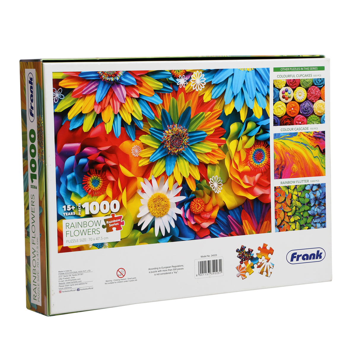 Rainbow Flowers 1000 Pieces Puzzle