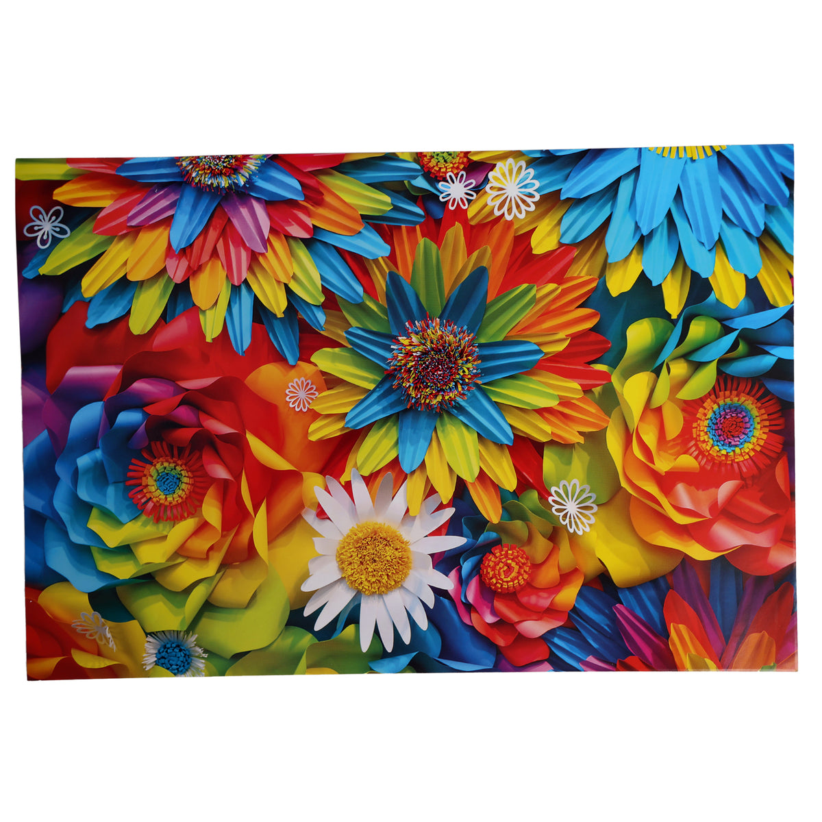 Rainbow Flowers 1000 Pieces Puzzle