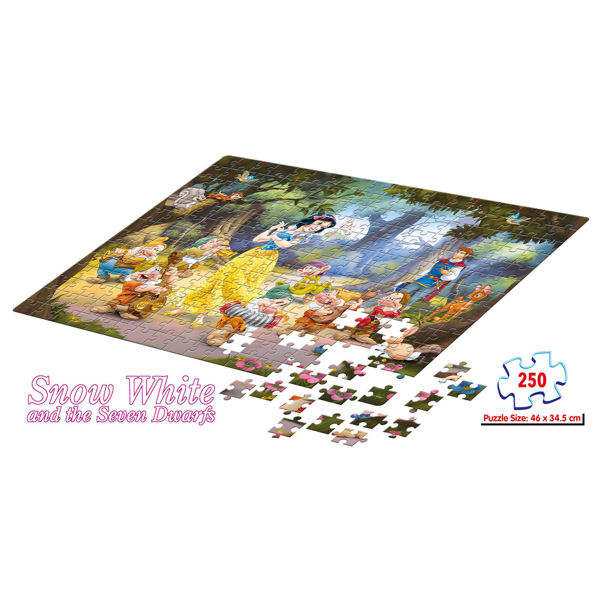 Disney Snow White and the Seven Dwarfs 250 Pieces Puzzle