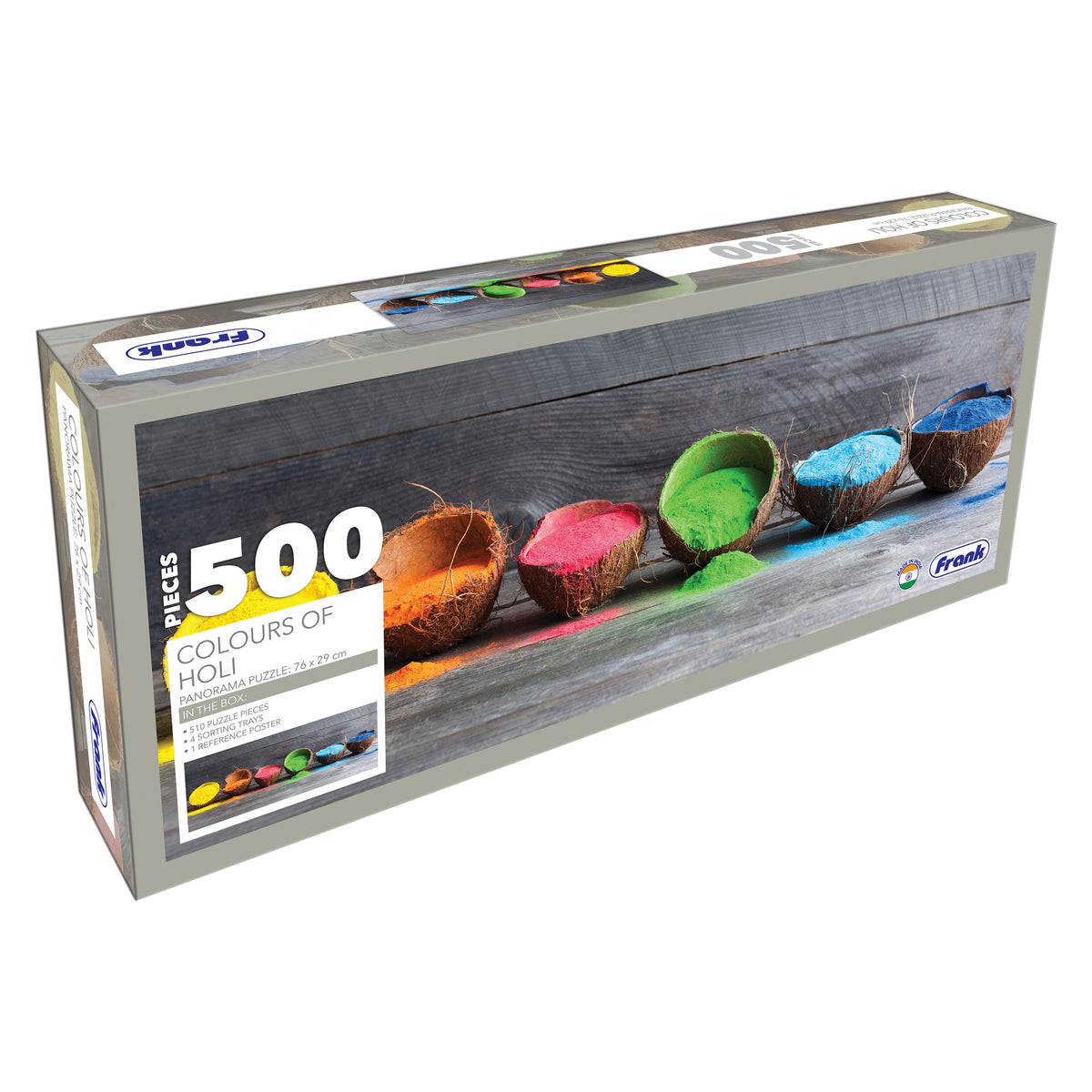 Colours of Holi 500 Pieces Panorama Puzzle