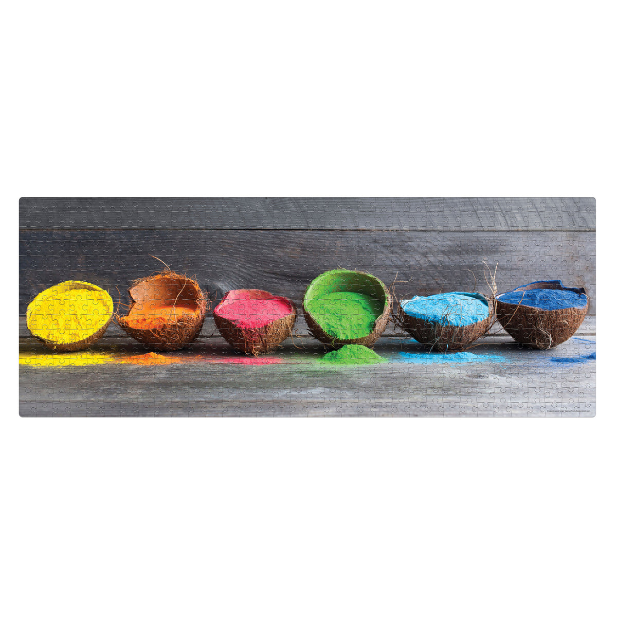 Colours of Holi 500 Pieces Panorama Puzzle