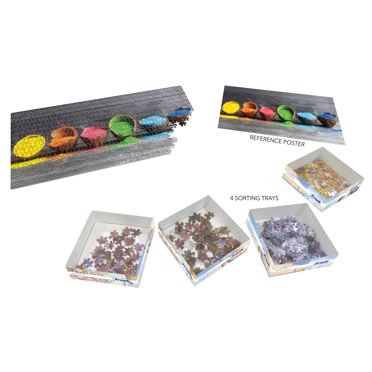 Colours of Holi 500 Pieces Panorama Puzzle