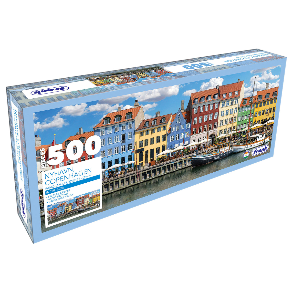 Nyhavn, Copenhagen 500 Pieces Panorama Puzzle
