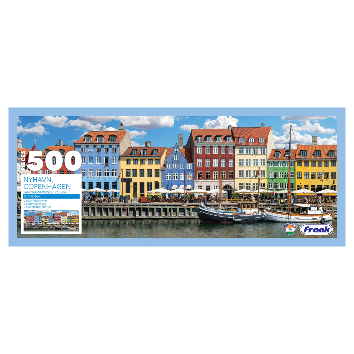 Nyhavn, Copenhagen 500 Pieces Panorama Puzzle