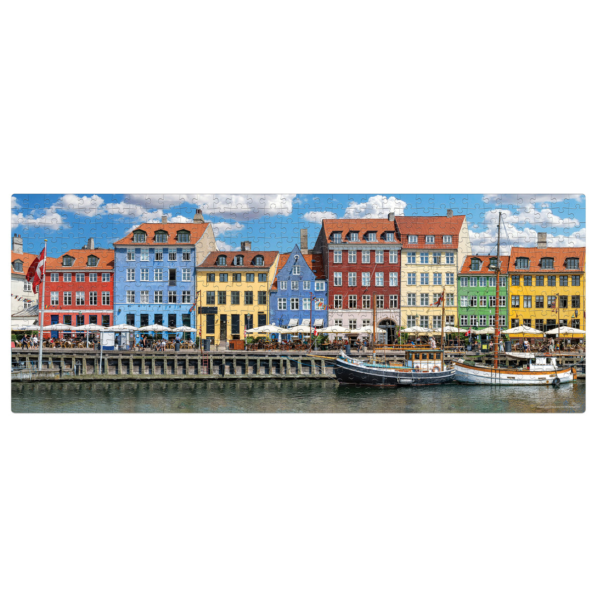 Nyhavn, Copenhagen 500 Pieces Panorama Puzzle