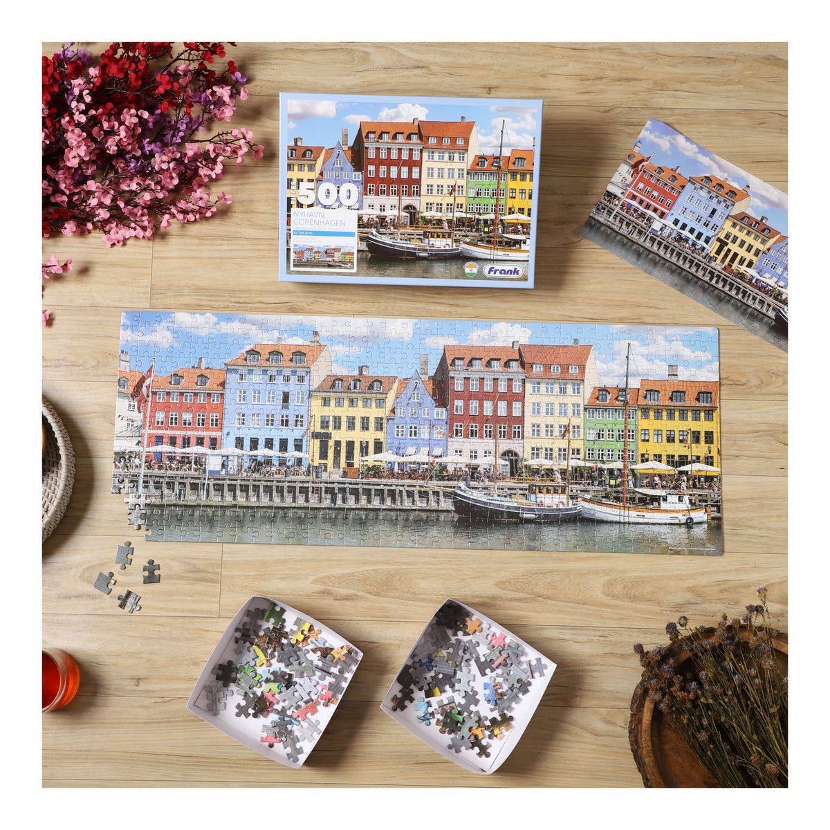Nyhavn, Copenhagen 500 Pieces Panorama Puzzle