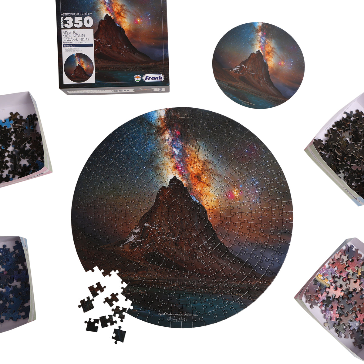 Mystic Mountain 350 Pieces Round Puzzle