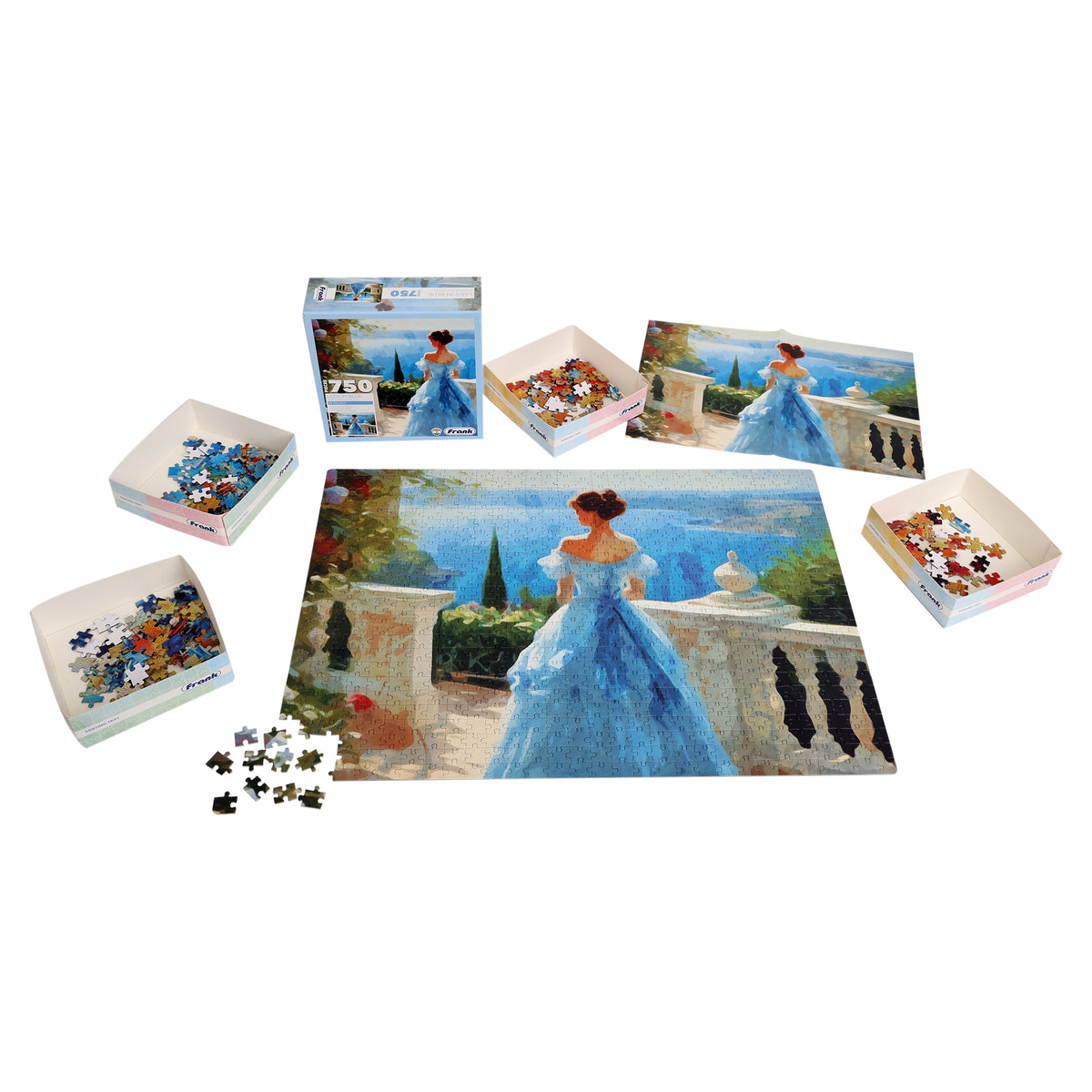Lady in Blue 750 Pieces Puzzle