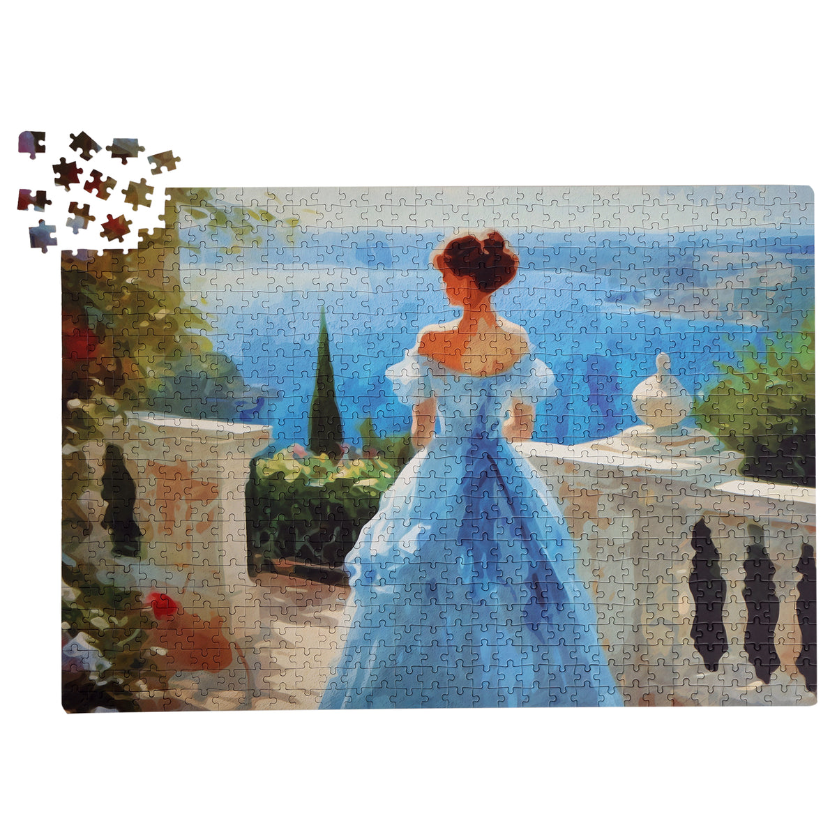 Lady in Blue 750 Pieces Puzzle