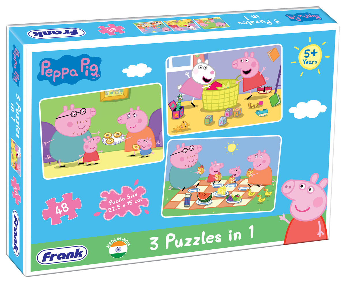 Peppa Pig 3 x 48 Pieces Puzzles