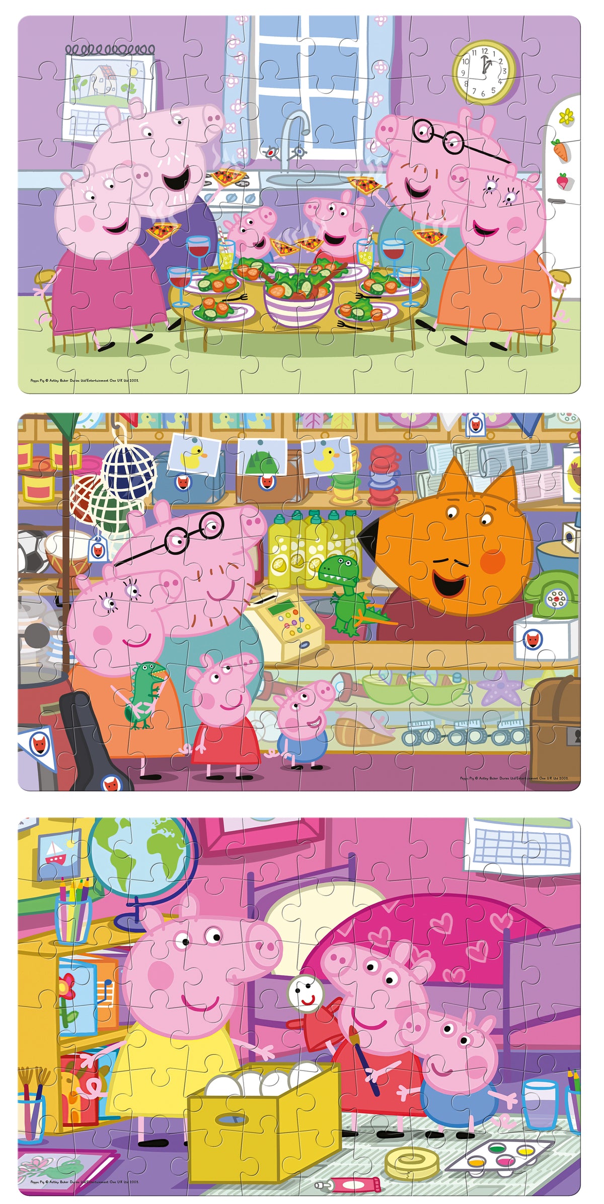 Peppa Pig Puzzle Pack (3 x 60 Pieces)