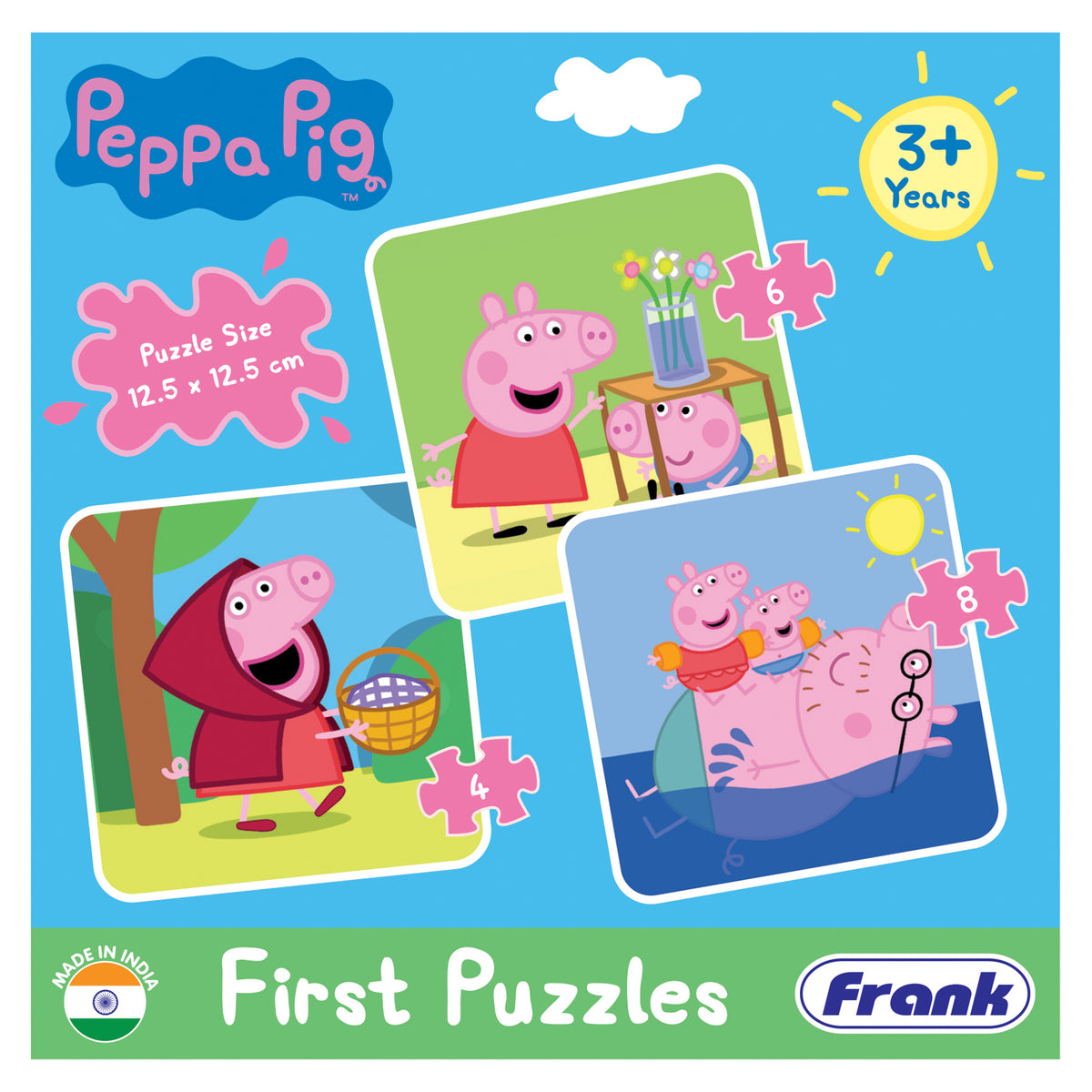 Peppa Pig First Puzzles (4, 6 & 8 Pieces)